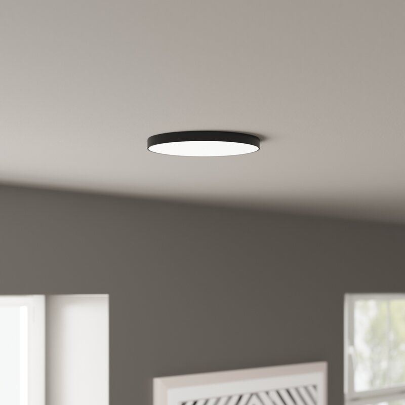 light simple circle led flush mount