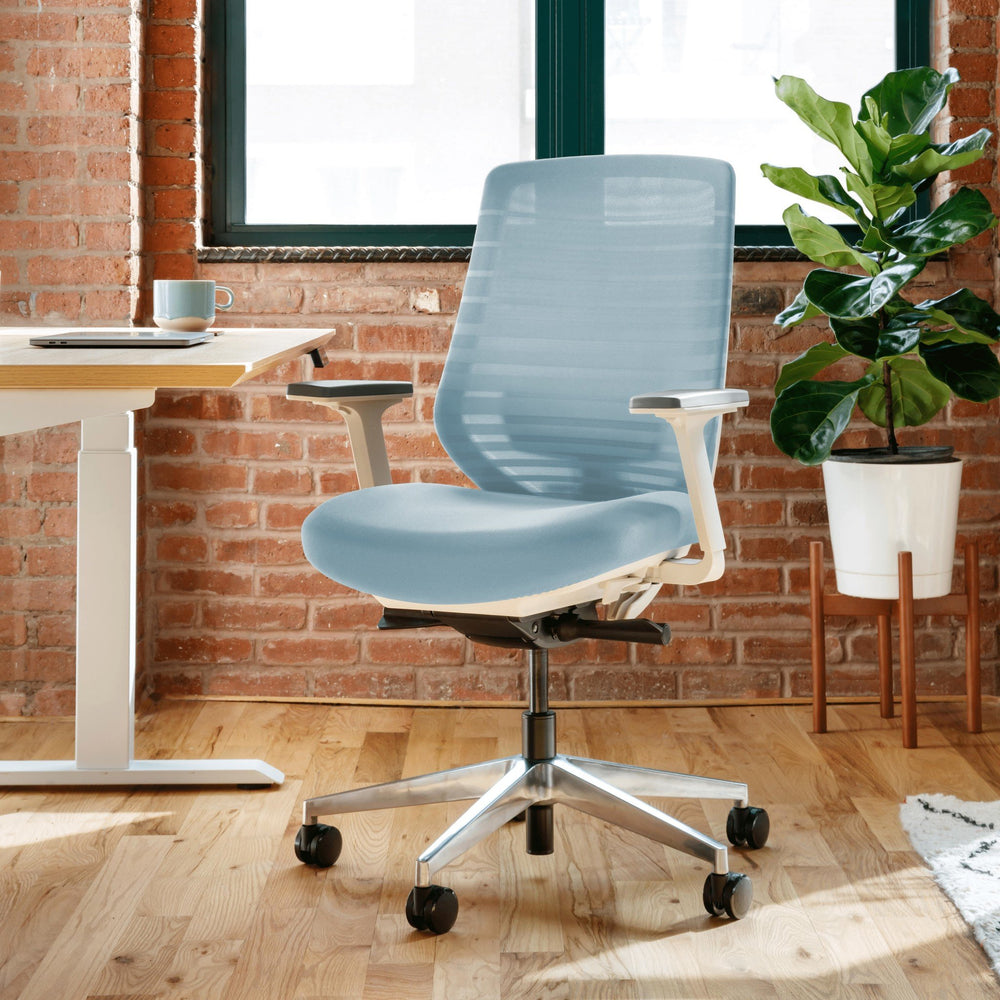 Daily Office Chair - Sky Blue/White