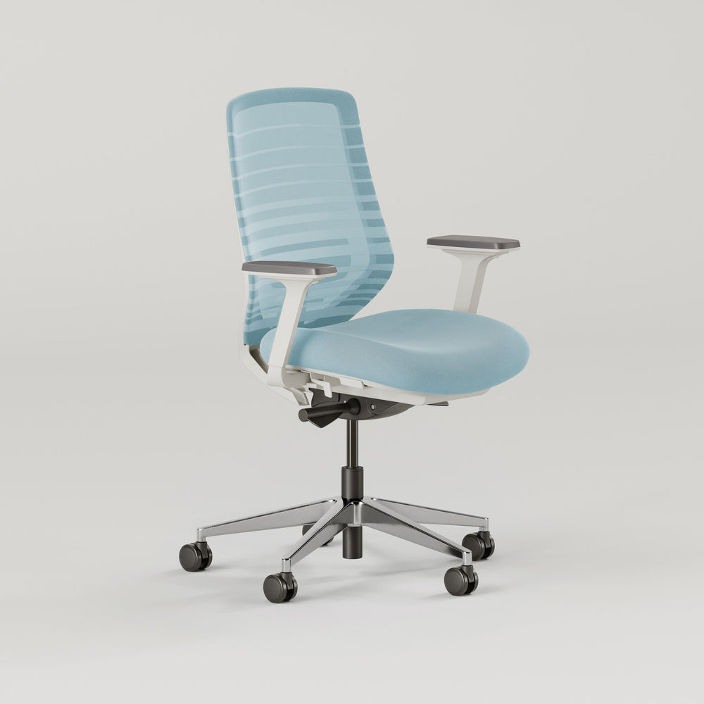 Daily Office Chair - Sky Blue/White